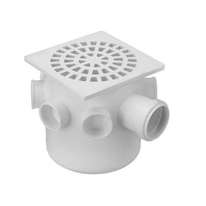 CAIXA SIFONADA 150 X 150 X 50 QUAD BRANCA - CS5