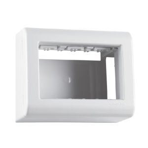 CAIXA SOBREPOR LIZFLEX BRANCO  3 POSTOS C/ TAMPA