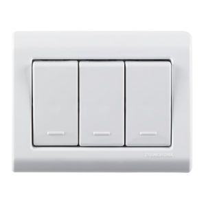 INT.LIZFLEX SOBREPOR BR 3 TECLA SIMP 10A/250V PROMO