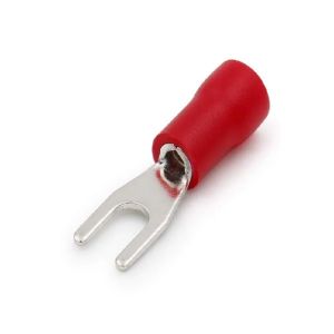 TERMINAL PRE ISOLADO GARFO VERM TRF 0.5-1.5MM² M4 C/ 6 PROMO
