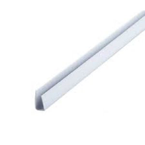 PERFIL PVC FORRO TIPO U 8MM E 10MM 6 MT BRANCO GELO