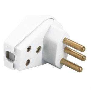 PLUGUE ANGULAR 2PT 20 A 250 V BRANCO REF 57402/111