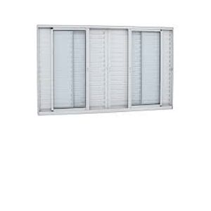 VENEZ 120X100X7.6 ALUM BR CORRER CENT C/GDE 6F  6F REF. 3102 PRATIC PROMO10