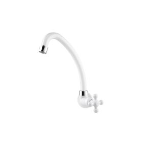 TORNEIRA PAREDE ABS BRANCO CANO ALTO MARUJA REF. 1130402