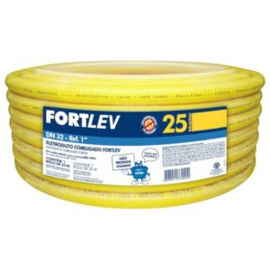 MANGUEIRA SANFONADA 32 MM AMARELA (R-25MT)