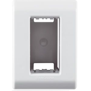CAIXA SOBREPOR LIZFLEX BRANCO  1 POSTO C/ TAMPA REF. 57303/001