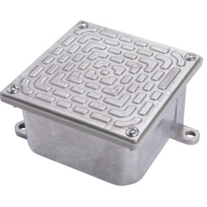 CAIXA DE PASSAGEM 20X20 ALUM C/ TAMPA REF. 56123/0003  PROMO