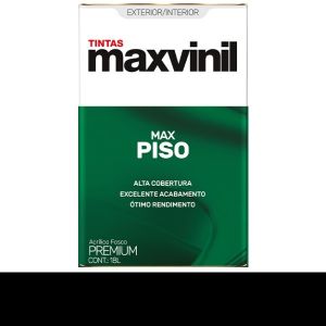 TINTA PISO 18 LT PRETO MAXVINIL PROMO