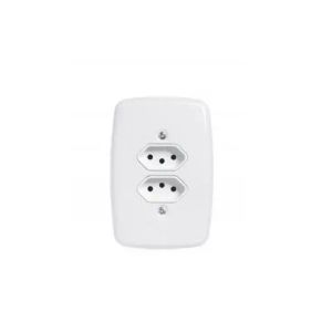 TOMADA IDEALE BRANCO 4X2 DUPLA  2PT 20 A REF.3214