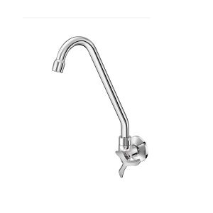 TORNEIRA PAREDE METAL CANO ALTO PERTUTI CHROME PROMO