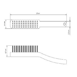 ESCOVA PLASTICA CERDAS 4 F REF 43186/001