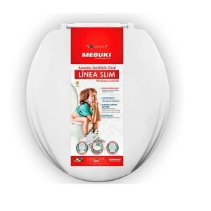 ASSENTO ALMOFADADO OVAL SLIM BRANCO REF. 10400022