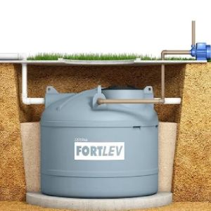 CAIXA CISTERNA D AGUA POLIET 3.000 LT CINZA