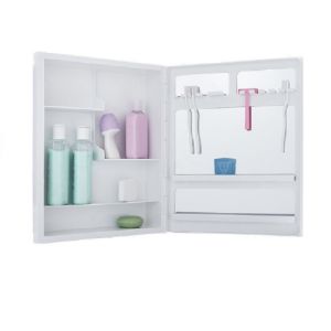 ARMARIO BANH PLAST VERSATIL 35.5X30.5X10CM REF. A41BR1